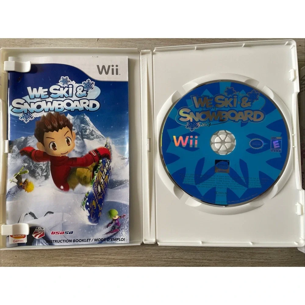Nintendo Wii We Ski and Snowboard Complete in Box (CIB) with Manual and Tested